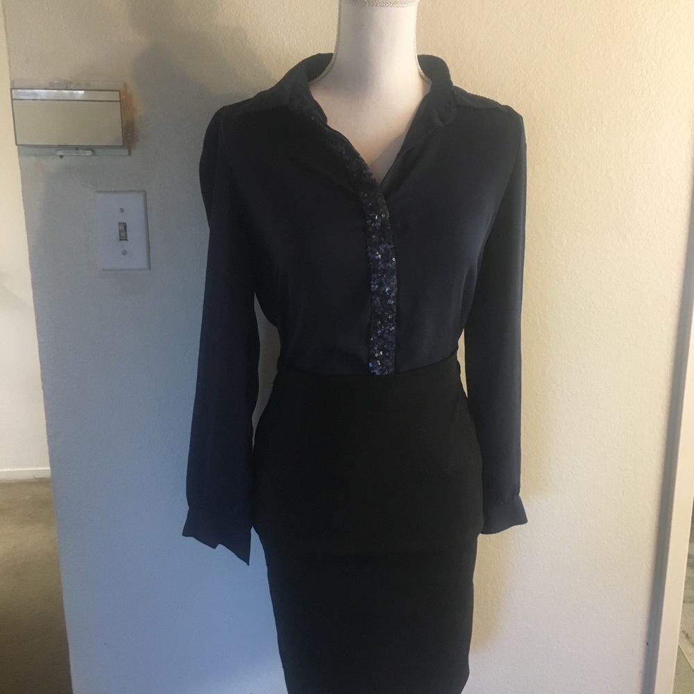 Button Down Chiffon Top - image 2